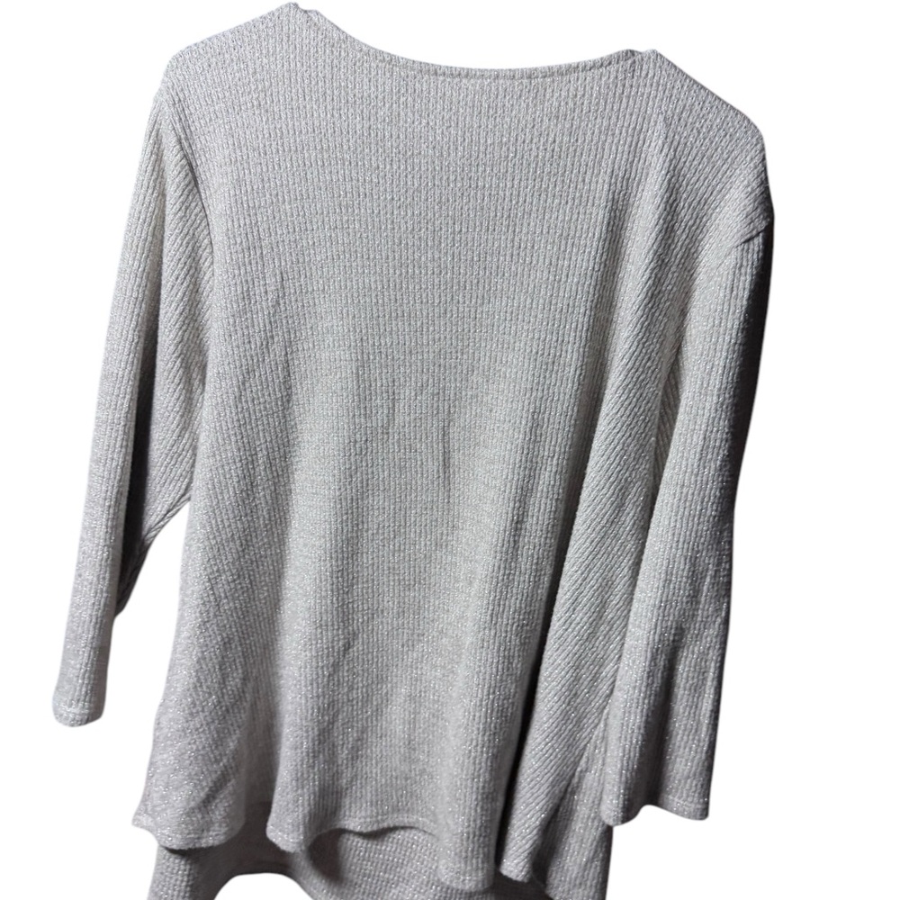Ruby Rd. Cream Textured Top - Picture 4 of 4
